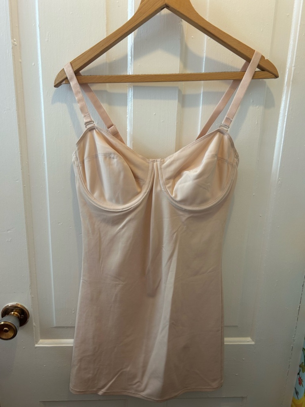 Nancy Ganz Light Blush Shaping Slip with Underwire vintage
